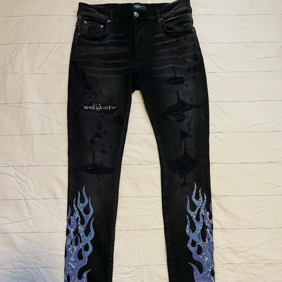 AMIRI | Jeans | Bandana Blue Flame Amiri Jeans | Poshmark